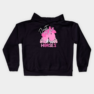 Just A Girl Who Loves Horses Kids Hoodie